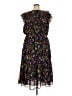 Lands' End 100% Polyester Floral Black Casual Dress Size 3X - photo 2
