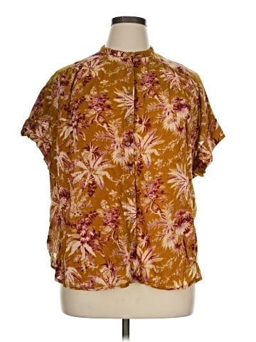 Pilcro Short Sleeve Blouse (view 1)