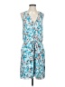 Rebecca Taylor Print Blue Casual Dress Size 4 - photo 1