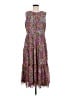 J.Crew 100% Polyester Paisley Purple Casual Dress Size M (tall) - photo 1