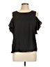 Sioni 100% Polyester Black Short Sleeve Top Size L - photo 1