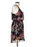 Eyeshadow 100% Polyester Print Black Casual Dress Size L - photo 4