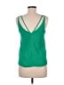 Topshop 100% Polyester Green Sleeveless Blouse Size 6 - photo 2