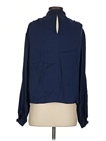 Intermix Long Sleeve Silk Top (view 2)