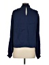 Intermix Blue Long Sleeve Silk Top Size 4 - photo 2