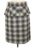 Antonio Melani Plaid Gray Casual Skirt Size 10 - photo 1
