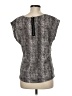 Noir 100% Polyester Gray Short Sleeve Top Size M - photo 2