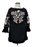 Free People Black Long Sleeve Blouse Size XS - photo 1
