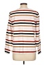 Talbots 100% Cotton Stripes Ivory Long Sleeve Top Size L - photo 2