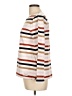 Talbots 100% Cotton Stripes Ivory Long Sleeve Top Size L - photo 5