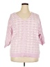 Belldini Pink 3/4 Sleeve Top Size 3X - photo 1