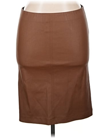 Neiman Marcus Faux Leather Skirt (view 1)