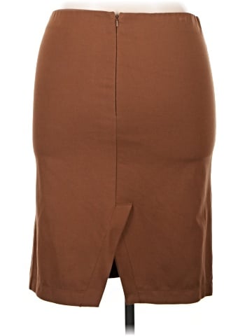 Neiman Marcus Faux Leather Skirt (view 2)