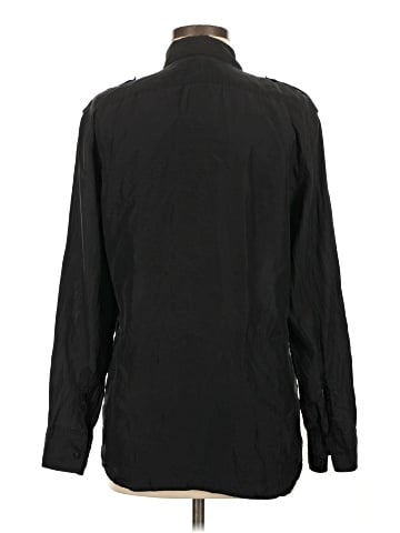 Lauren by Ralph Lauren Long Sleeve Silk Top (view 2)