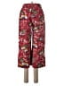 Assorted Brands 100% Cotton Print Red Casual Pants Size S - photo 2
