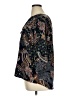Elementz 100% Polyester Paisley Gray 3/4 Sleeve Blouse Size XL - photo 5