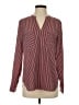 CAbi 100% Polyester Stripes Burgundy Long Sleeve Blouse Size S - photo 1