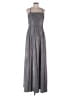 Crystal Doll 100% Polyester Metallic Gray Casual Dress Size 15 - photo 1
