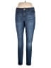 Jennifer Lopez Solid Blue Jeans Size 12 - photo 1