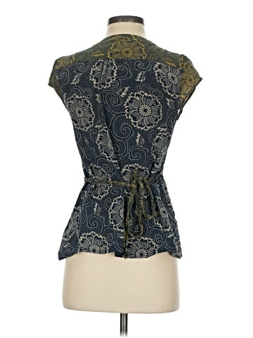 Edme & Esyllte Short Sleeve Silk Top (view 2)