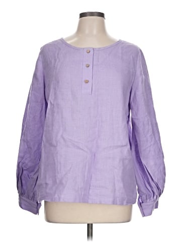 KK Linen Handmade Studio 3/4 Sleeve Blouse (view 1)