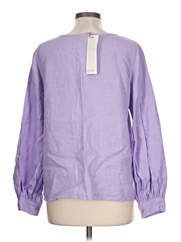 KK Linen Handmade Studio 3/4 Sleeve Blouse (view 2)