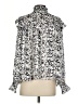 THML 100% Polyester Animal Print Silver Long Sleeve Blouse Size S - photo 2