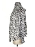 THML 100% Polyester Animal Print Silver Long Sleeve Blouse Size S - photo 5