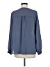 Pleione 100% Polyester Blue Long Sleeve Blouse Size M - photo 2