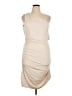 DKNY Solid Tan Cocktail Dress Size 14 - photo 1