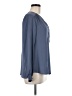 Pleione 100% Polyester Blue Long Sleeve Blouse Size M - photo 4