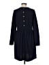 Ann Taylor LOFT Solid Blue Casual Dress Size M - photo 2
