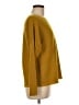Eileen Fisher 100% Wool Yellow Wool Pullover Sweater Size M - photo 4