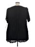 Roaman's 100% Rayon Black Short Sleeve Blouse Size 24W - photo 2