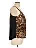 Express Outlet 100% Polyester Brown Sleeveless Blouse Size L - photo 4
