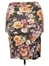 Le Lis Floral Gray Casual Skirt Size 2X - photo 2
