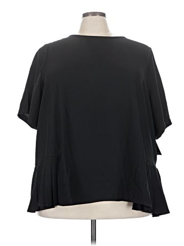 ELOQUII Short Sleeve Blouse (view 1)