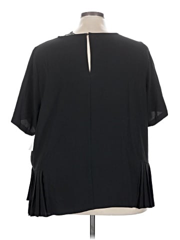 ELOQUII Short Sleeve Blouse (view 2)