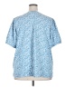 Monday Fun 100% Polyester Blue Short Sleeve Blouse Size 2X - photo 2