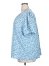 Monday Fun 100% Polyester Blue Short Sleeve Blouse Size 2X - photo 5