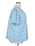 Monday Fun 100% Polyester Blue Short Sleeve Blouse Size 2X - photo 4