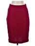 St. John Solid Burgundy Wool Skirt Size 4 - photo 1