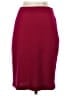 St. John Solid Burgundy Wool Skirt Size 4 - photo 2