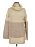 Ann Taylor 100% Cashmere Color Block Tan Cashmere Pullover Sweater Size XS - photo 1