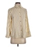 Zara Stripes Ivory Long Sleeve Blouse Size XS - photo 1