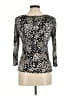 Max Mara Black Silver 3/4 Sleeve Top Size M (estimated) - photo 2