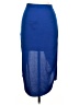 Charlotte Russe 100% Polyester Blue Formal Skirt Size L - photo 2