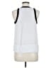 Aqua 100% Polyester White Sleeveless Blouse Size M - photo 2