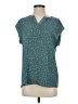 Papermoon 100% Polyester Stars Teal Short Sleeve Top Size S - photo 1