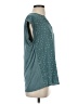 Papermoon 100% Polyester Stars Teal Short Sleeve Top Size S - photo 4